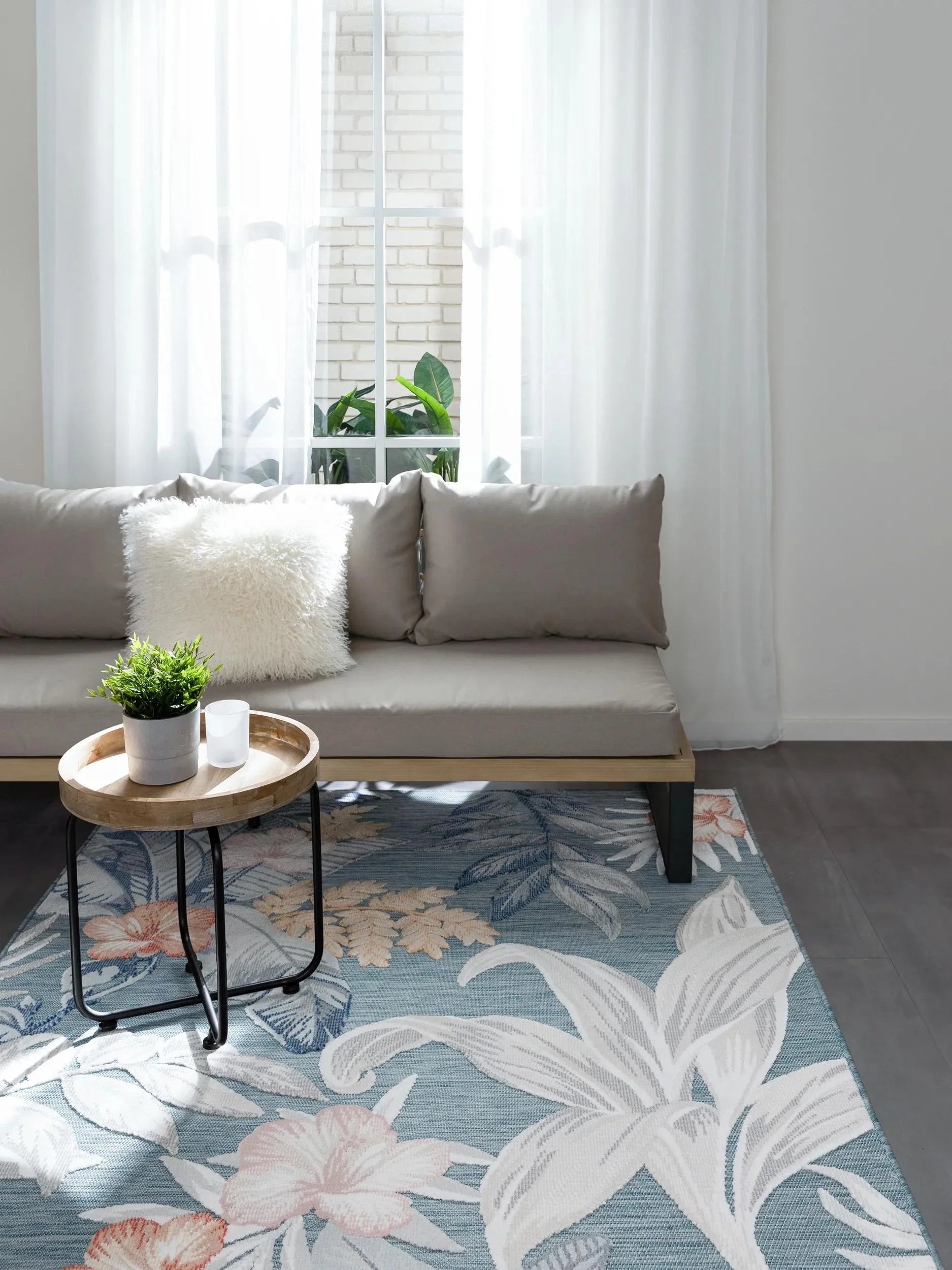 ALBA Flerfarvet Indendørs- Og Udendørs Tæppe - Billede 4