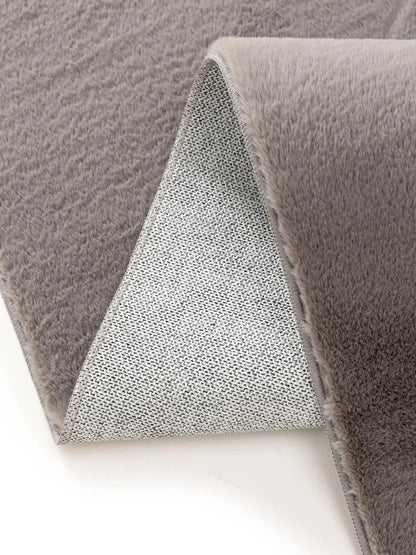 COZY Grå Pels Tæppe - Billede 5