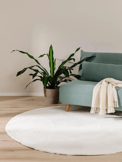 COZY Creme Pels Tæppe