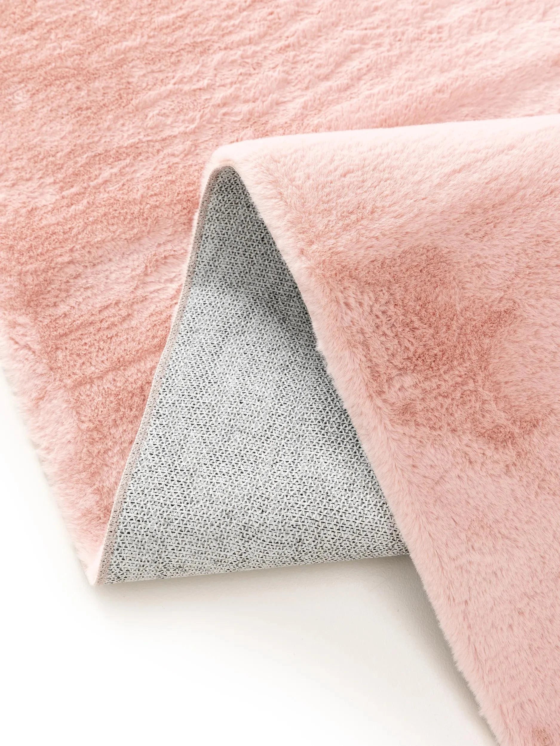 COZY Rosa Pels Tæppe - Billede 5