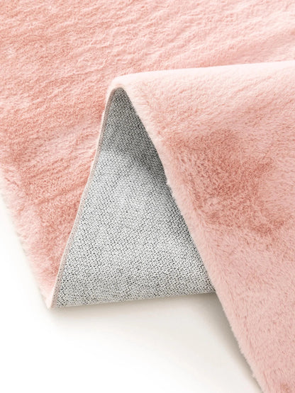 COZY Rosa Pels Tæppe - Billede 5