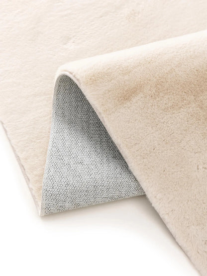 COZY Beige Pels Tæppe - Billede 5