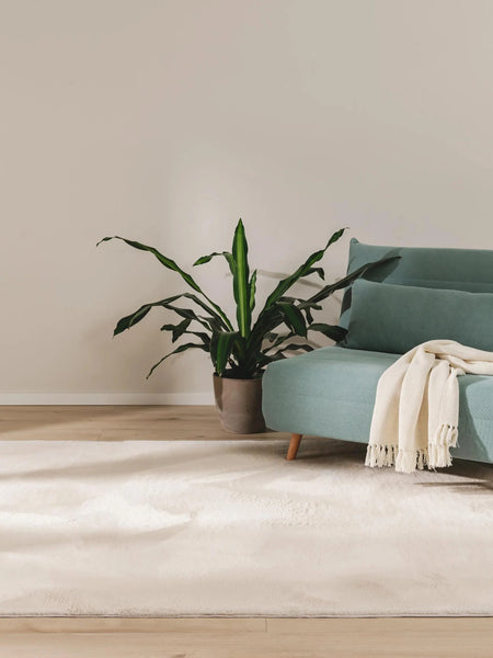 COZY Beige Pels Tæppe