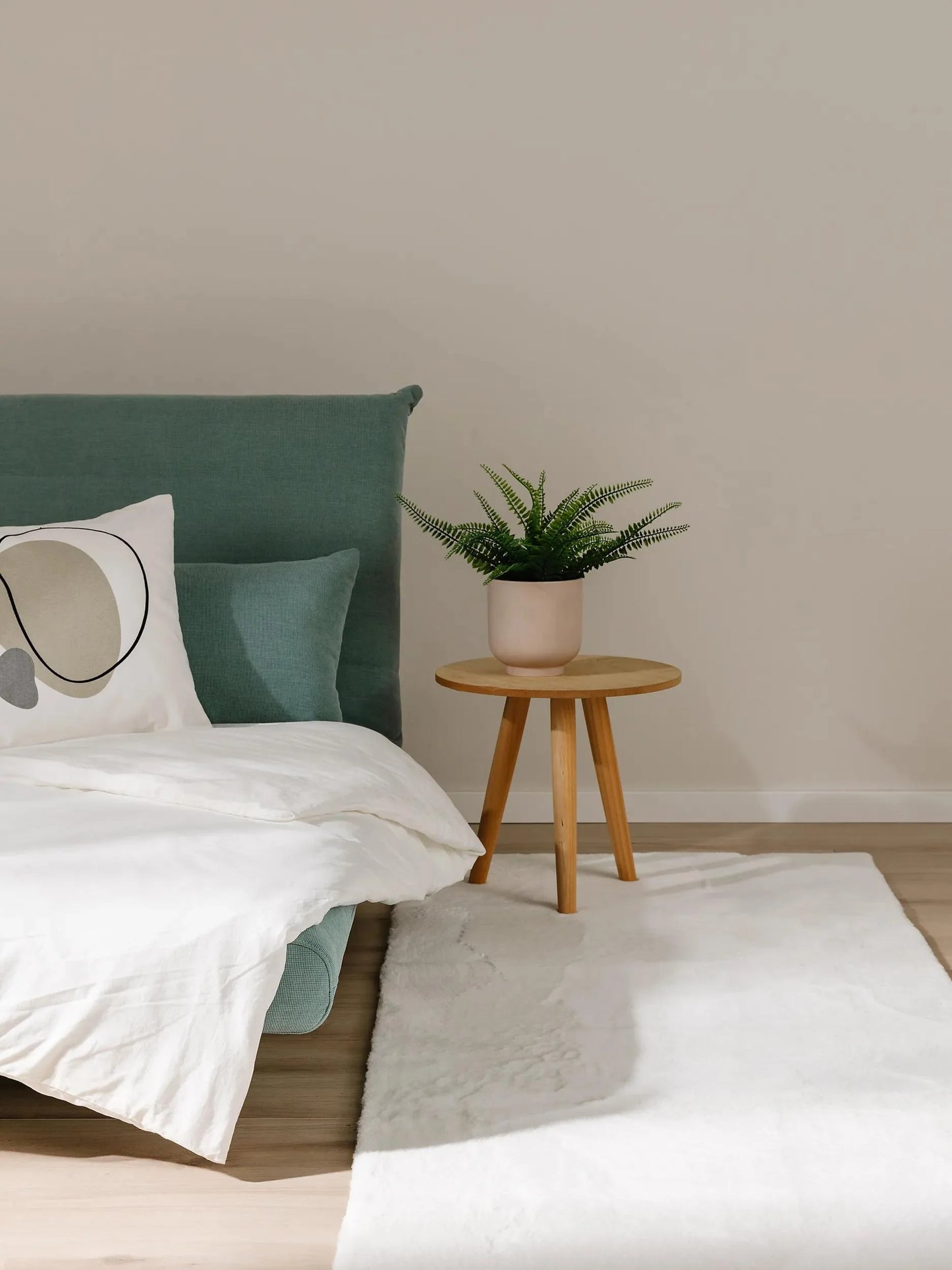 COZY Creme Pels Tæppe