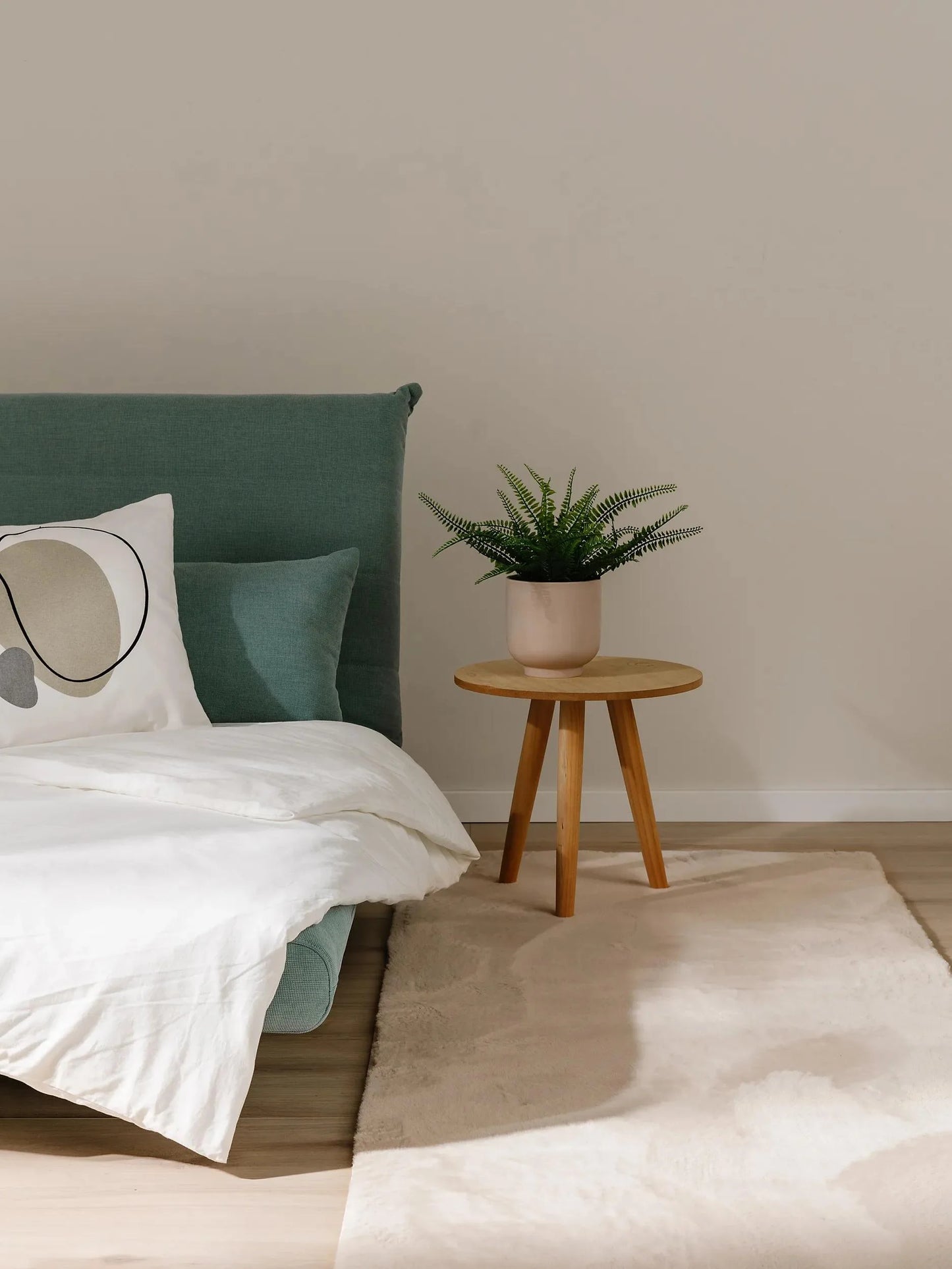 COZY Beige Pels Tæppe