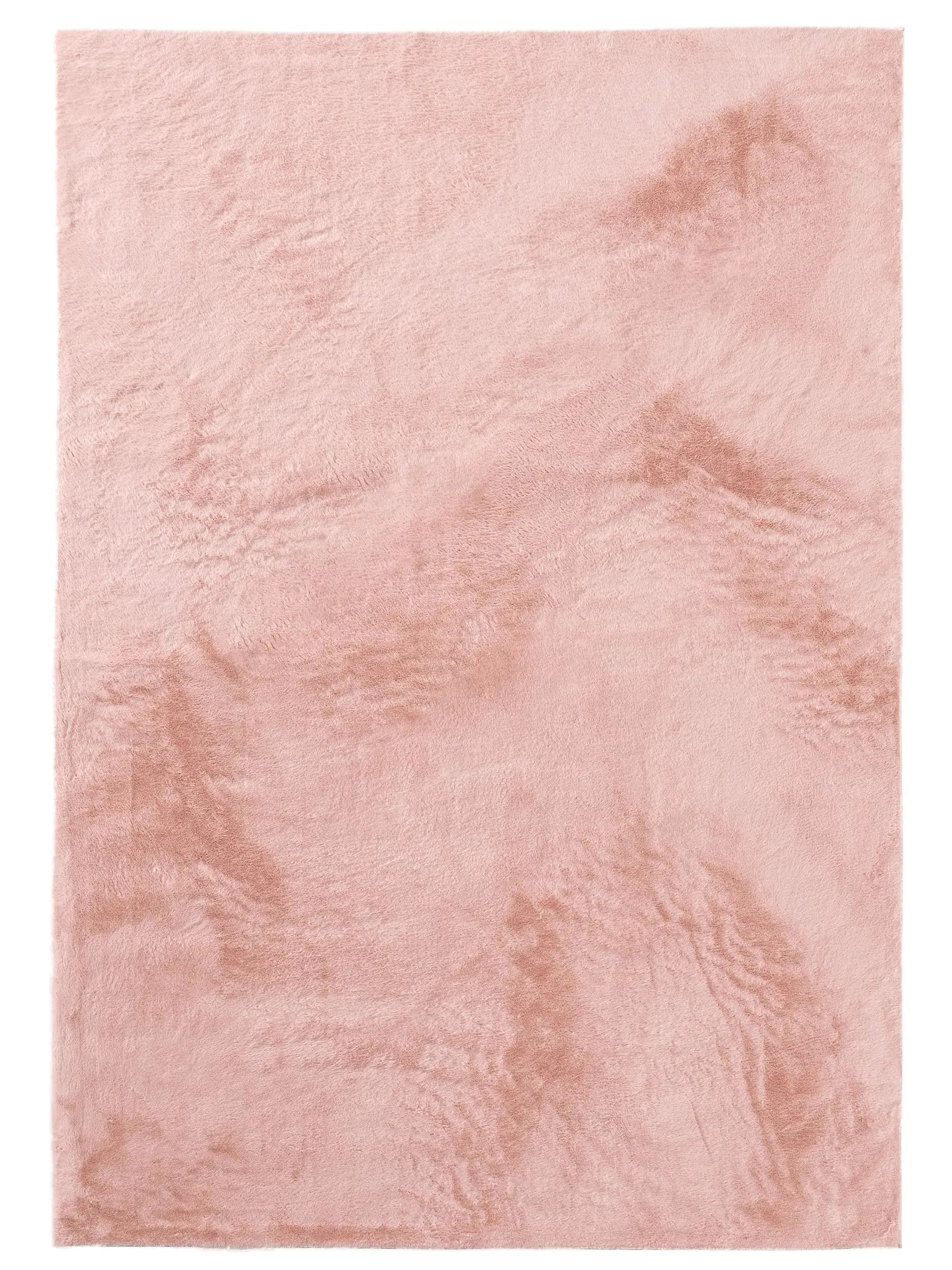 COZY Rosa Pels Tæppe - Billede 2