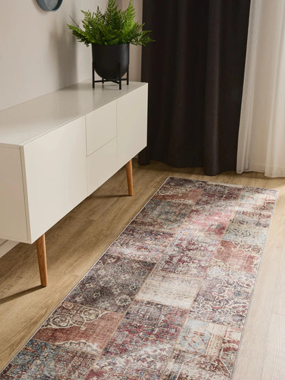 ATLAS Flerfarvet Brun Vaskbart Tæppe