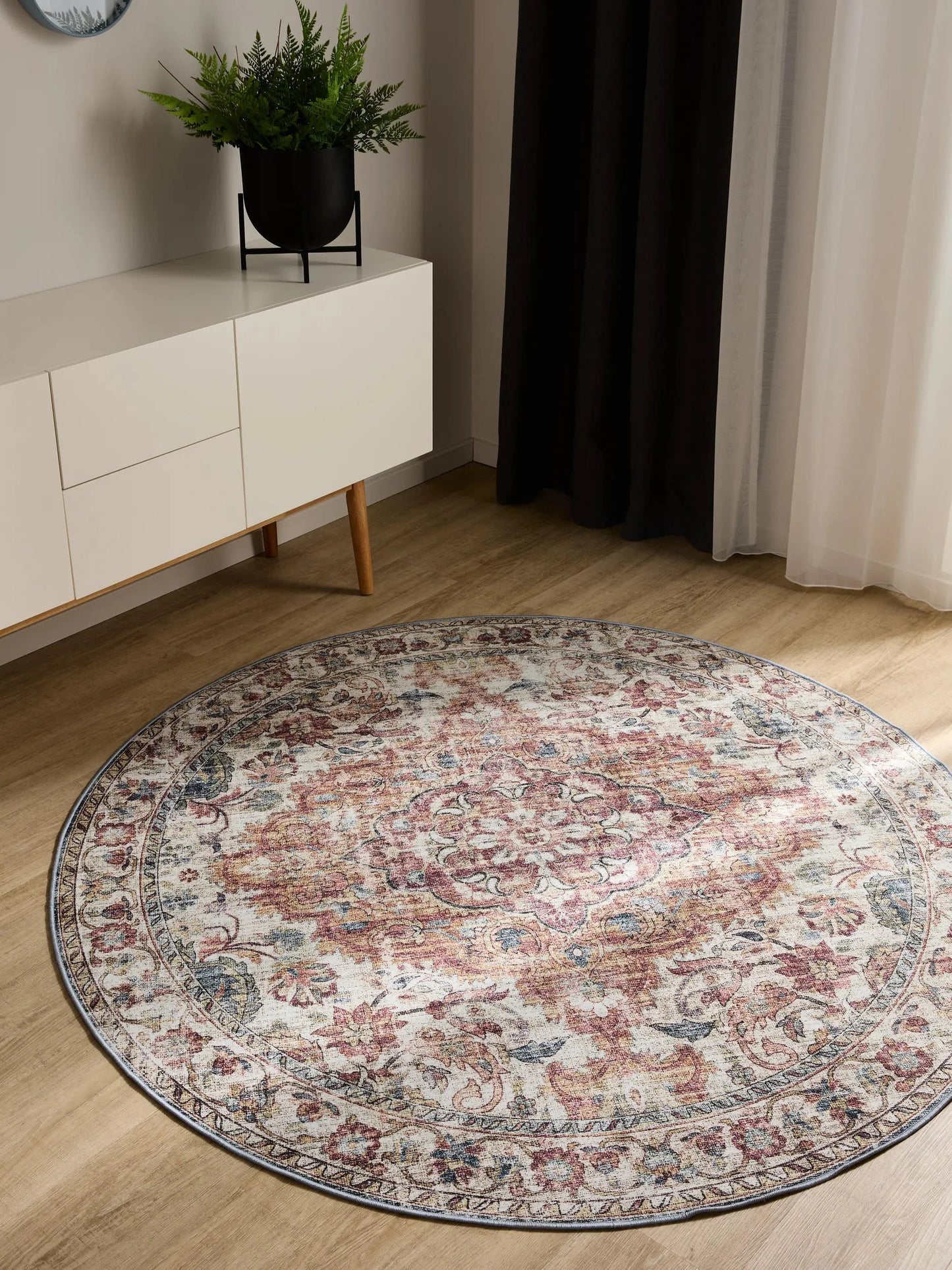 ATLAS Flerfarvet Vaskbart Tæppe