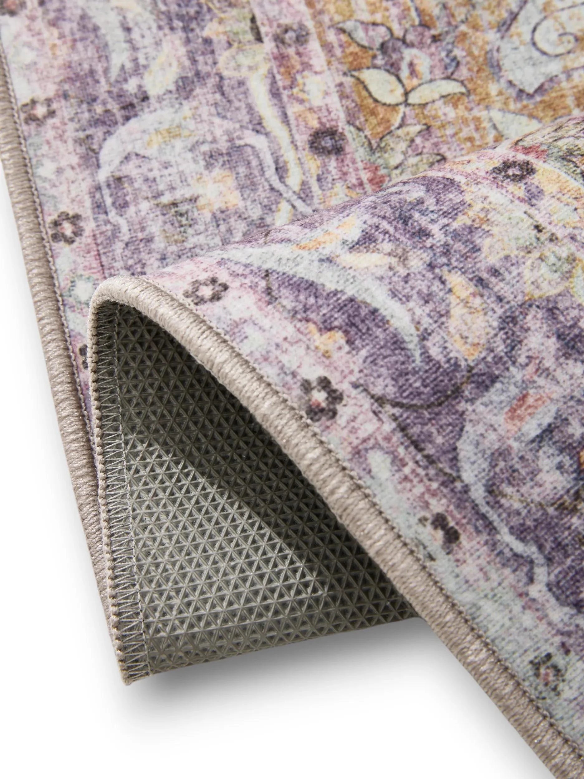 ATLAS Flerfarvet Lilla Vaskbart Tæppe - Billede 4