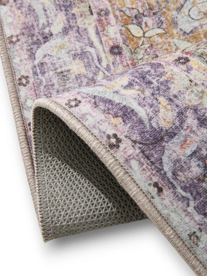 ATLAS Flerfarvet Lilla Vaskbart Tæppe - Billede 4