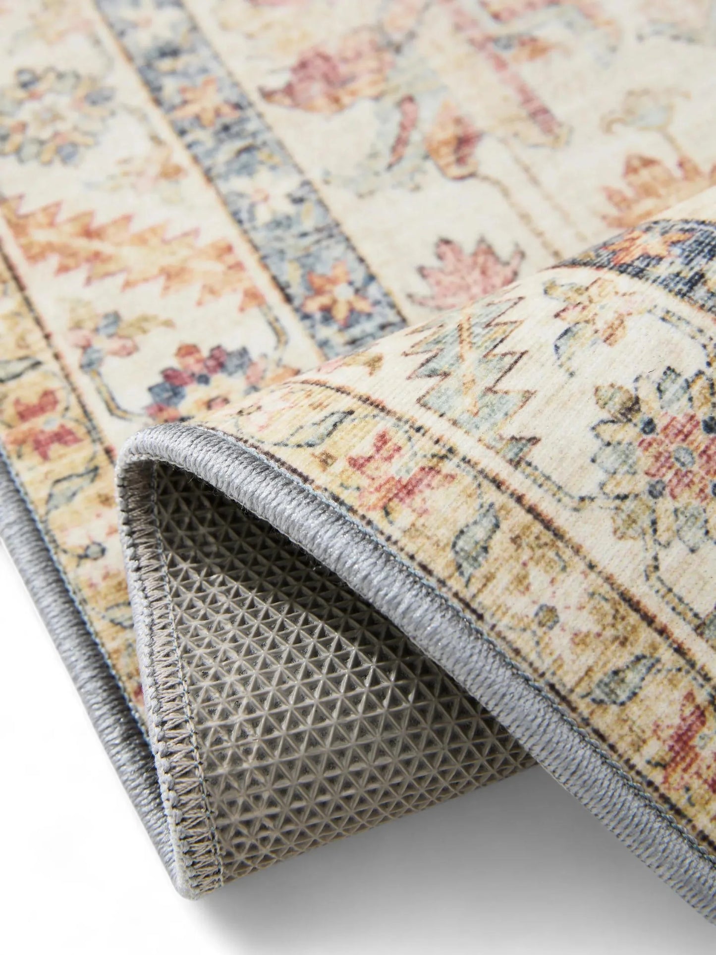 ATLAS Flerfarvet Beige Vaskbart Tæppe - Billede 4