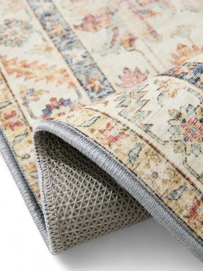 ATLAS Flerfarvet Beige Vaskbart Tæppe - Billede 4