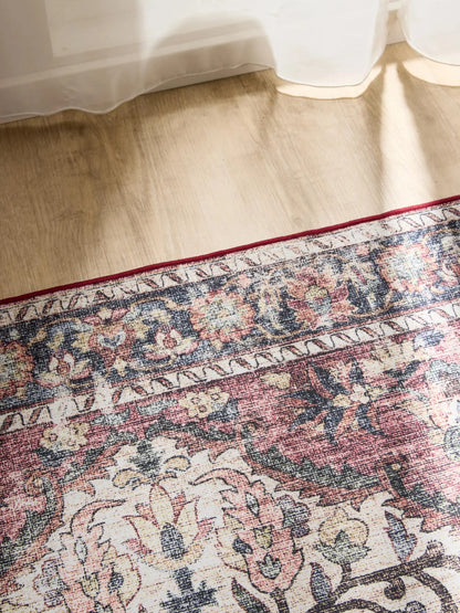 ATLAS Flerfarvet Rød Vaskbart Tæppe - Billede 3