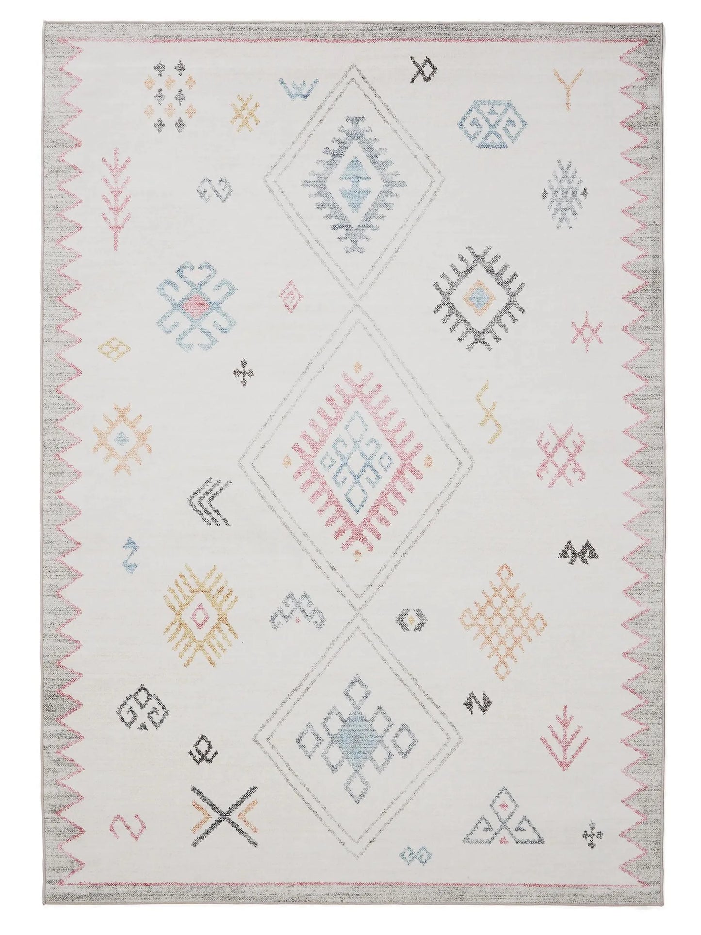 ATLAS Flerfarvet Vaskbart Tæppe - Billede 2