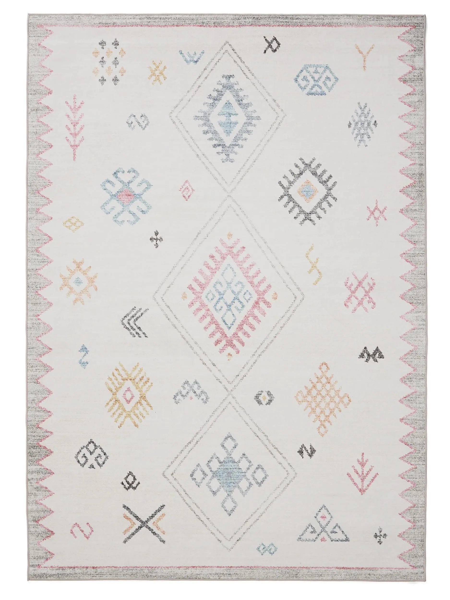 ATLAS Flerfarvet Vaskbart Tæppe - Billede 2