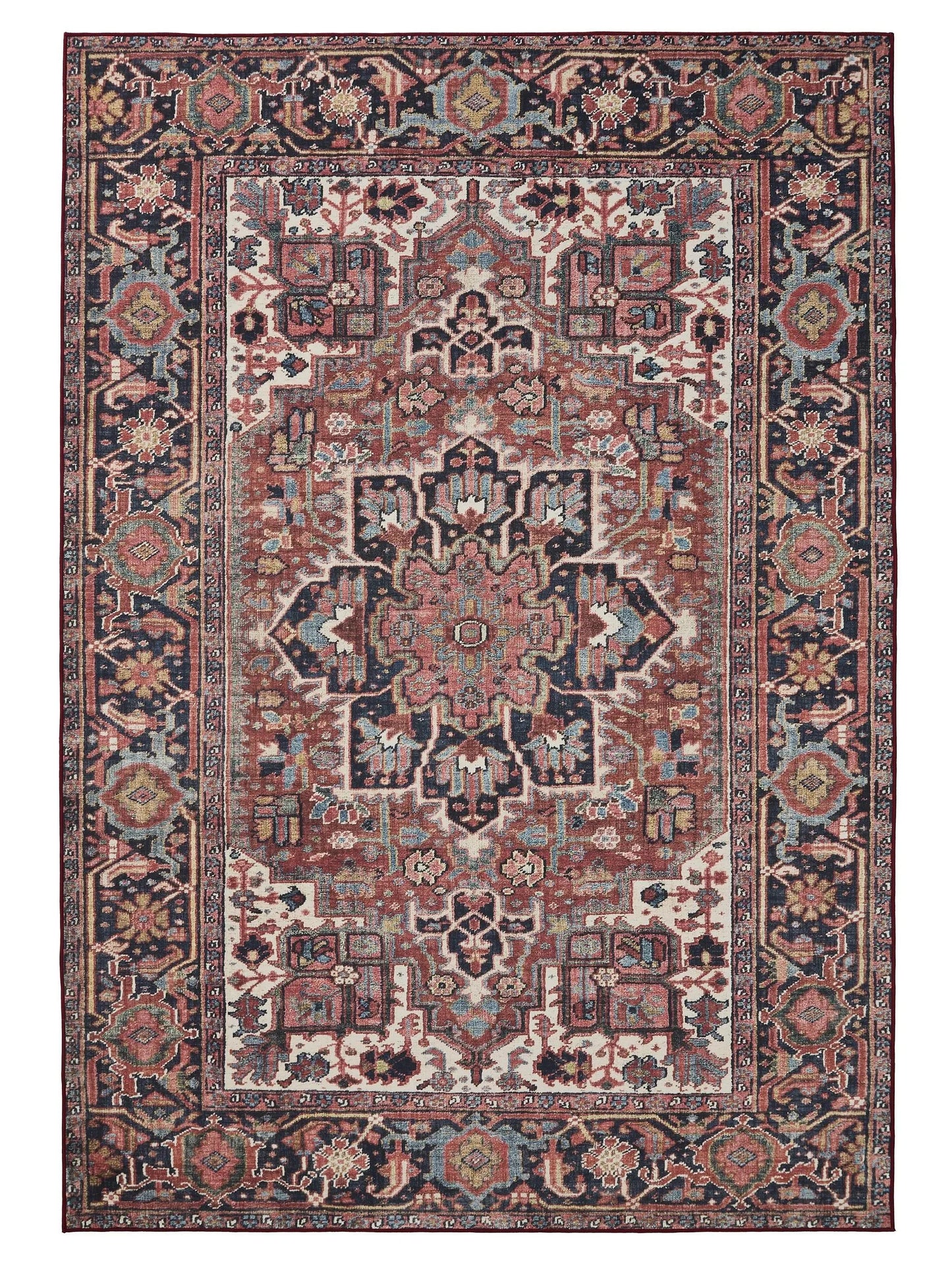 ATLAS Flerfarvet Vaskbart Tæppe - Billede 2