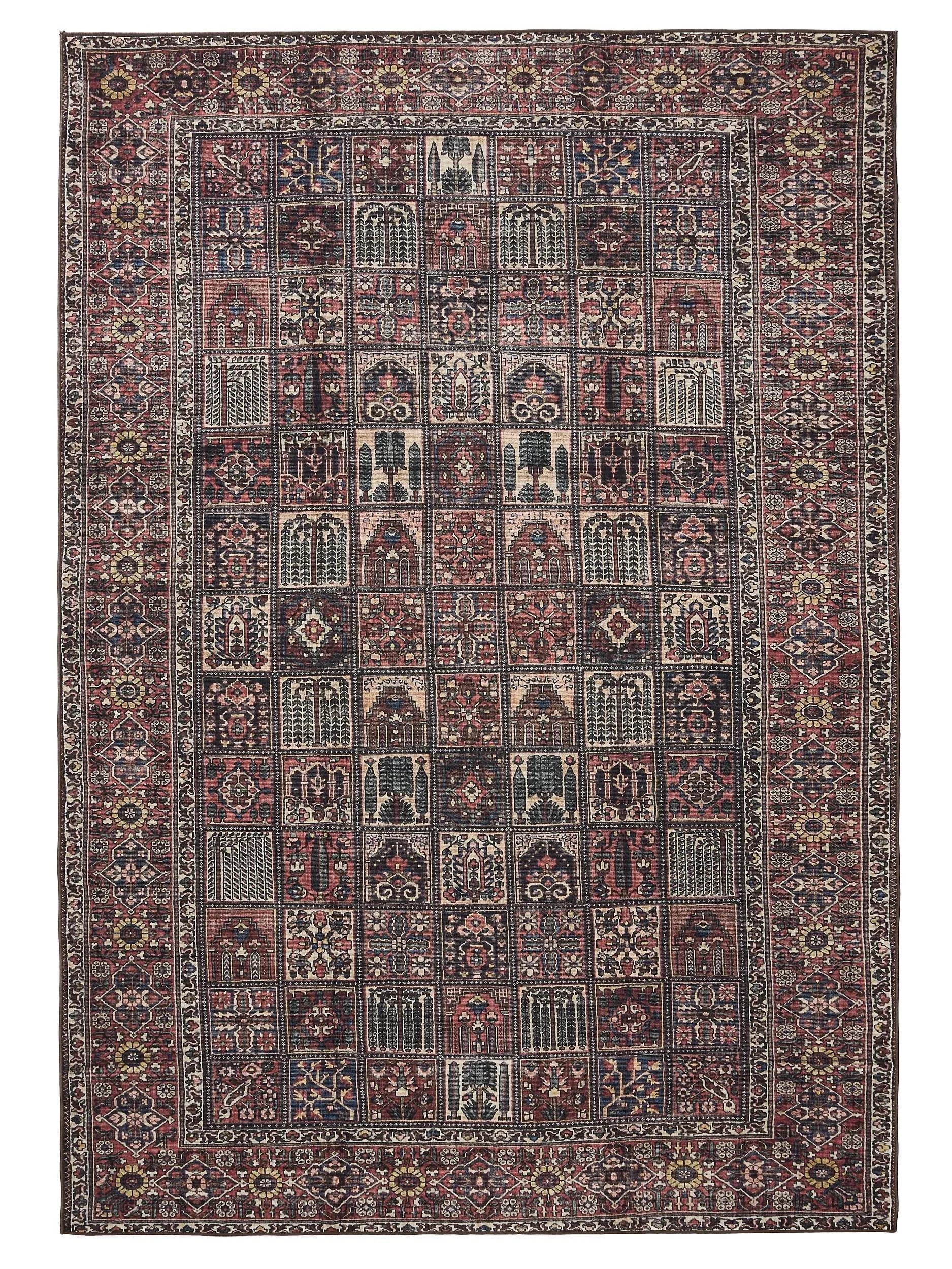 ATLAS Flerfarvet Rød Vaskbart Tæppe - Billede 2