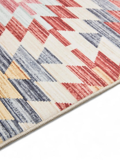 ATLAS Flerfarvet Beige Vaskbart Tæppe - Billede 5