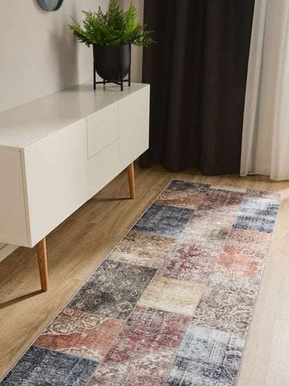 ATLAS Flerfarvet Vaskbart Tæppe