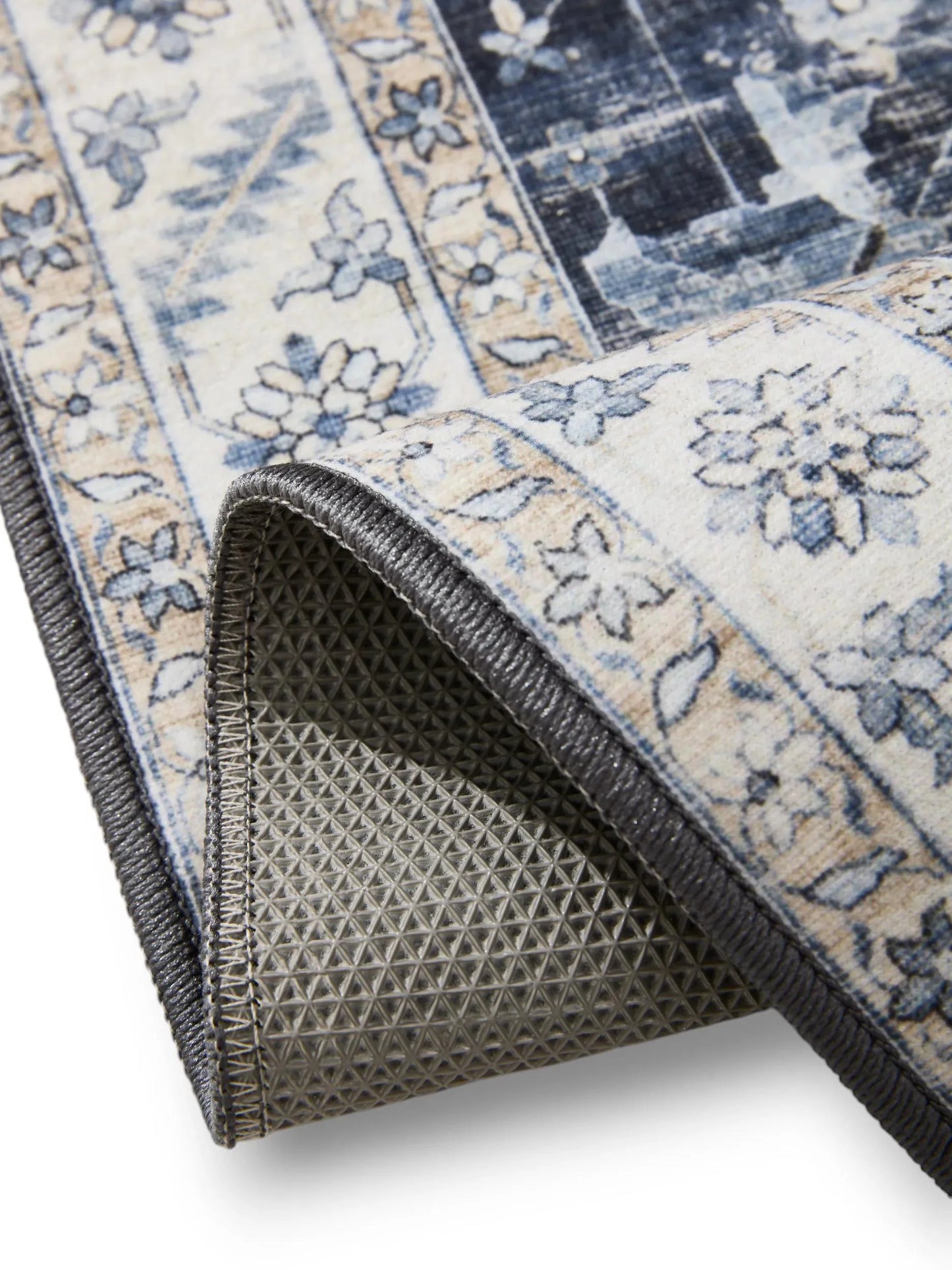 ATLAS Blå Vaskbart Tæppe - Billede 4