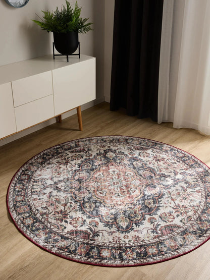 ATLAS Flerfarvet Rød Vaskbart Tæppe