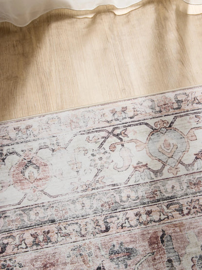 ATLAS Creme Taupe Vaskbart Tæppe - Billede 3