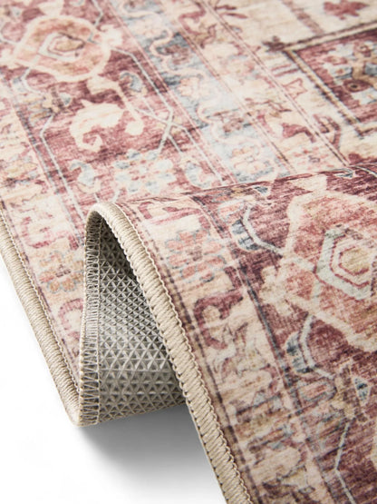 ATLAS Flerfarvet Pink Vaskbart Tæppe - Billede 4