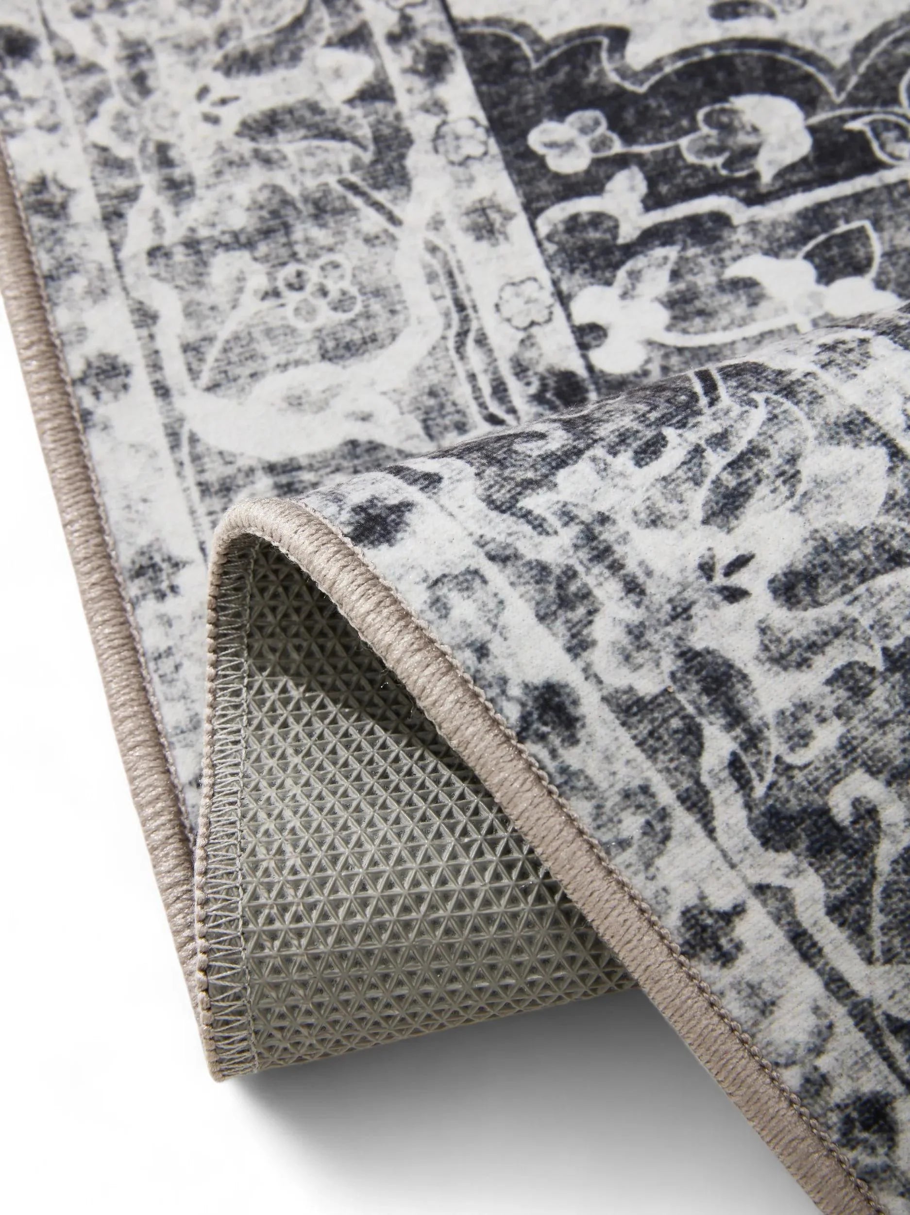 ATLAS Koksgrå Vaskbart Tæppe - Billede 4