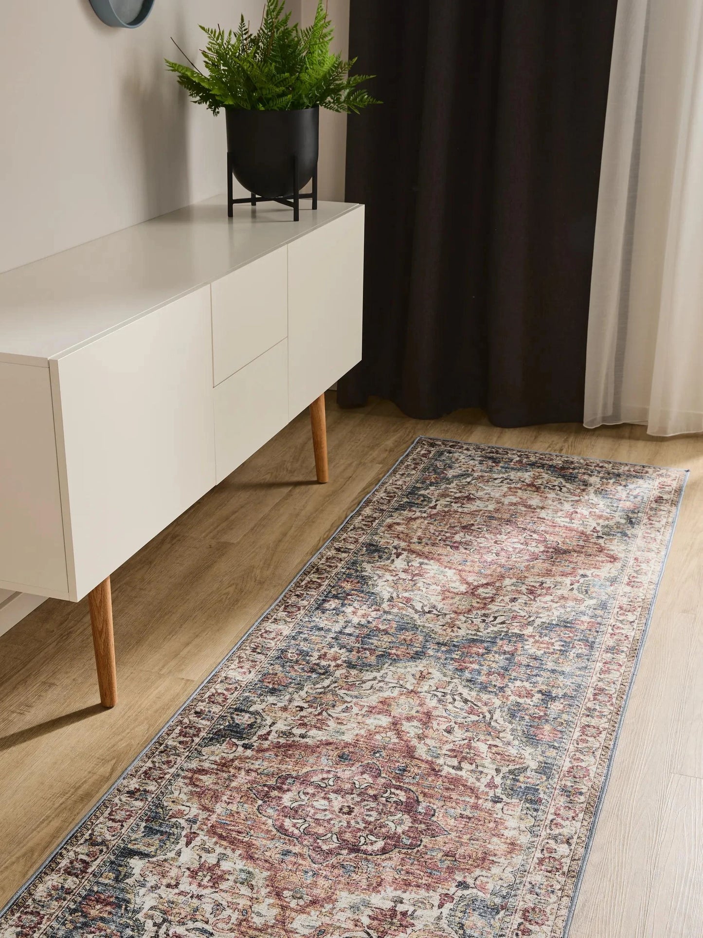 ATLAS Flerfarvet Vaskbart Tæppe