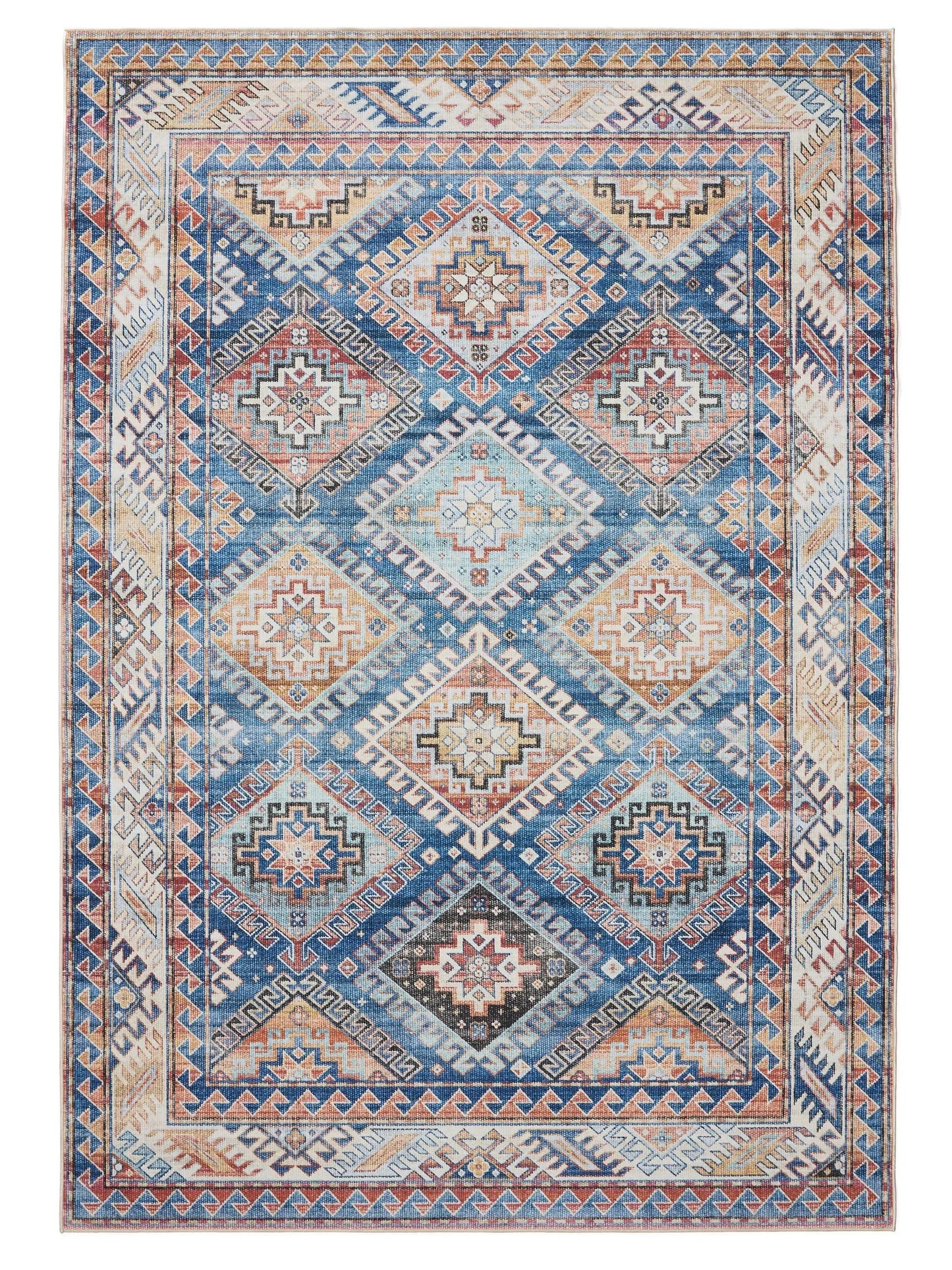 ATLAS Blå Vaskbart Tæppe - Billede 2