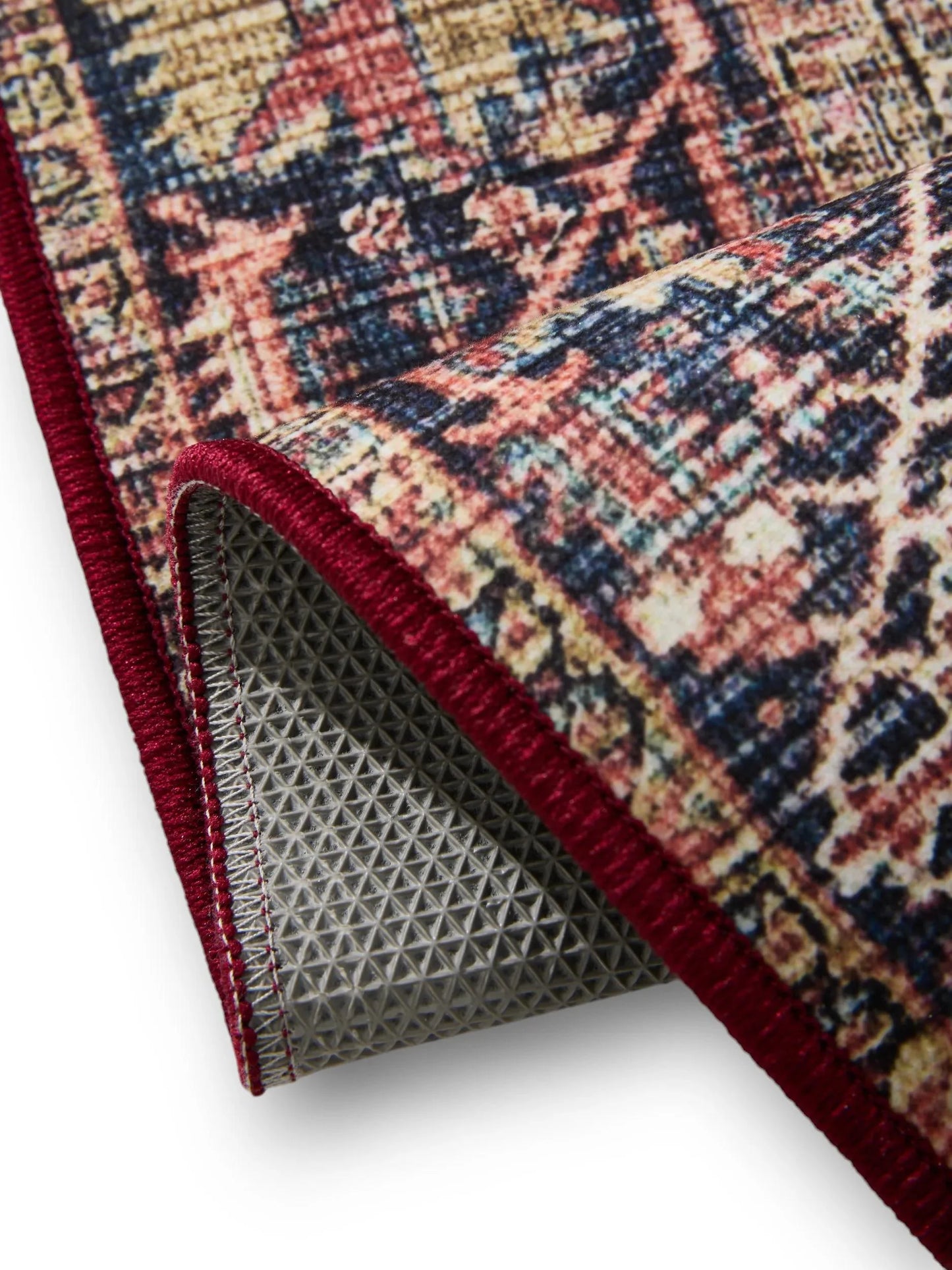 ATLAS Flerfarvet Beige Vaskbart Tæppe - Billede 4