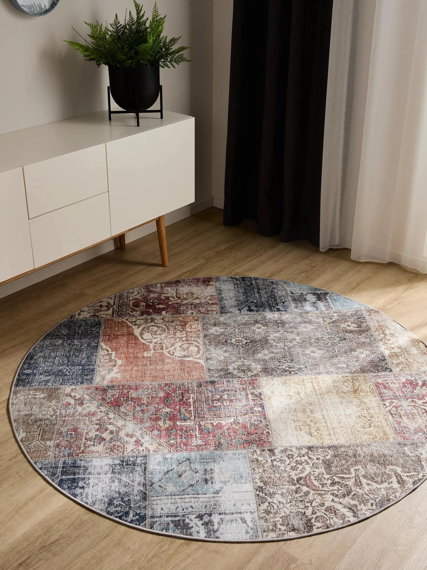 ATLAS Flerfarvet Vaskbart Tæppe