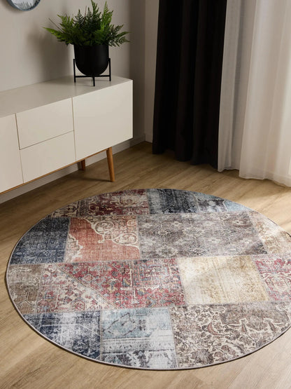 ATLAS Flerfarvet Vaskbart Tæppe