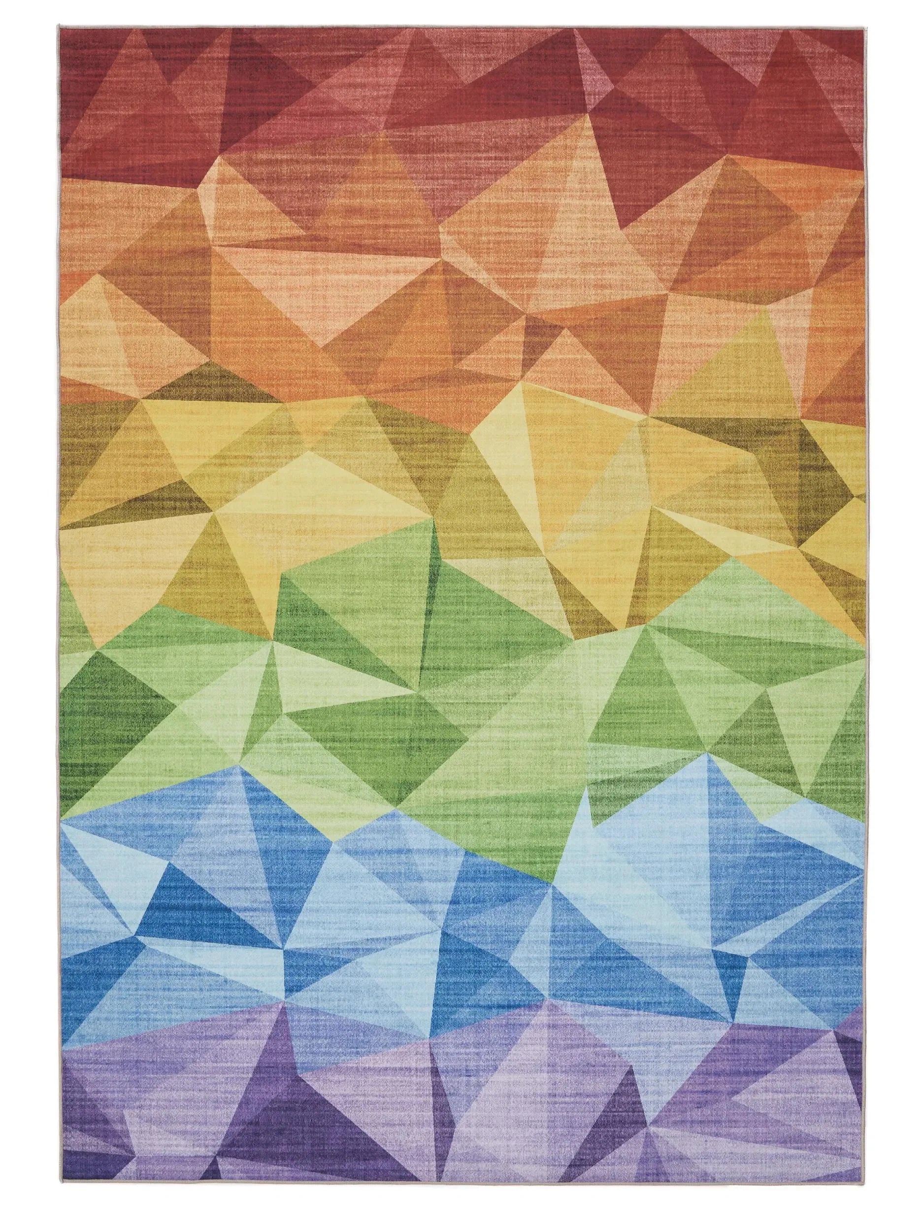 ATLAS Flerfarvet Vaskbart Tæppe - Billede 2