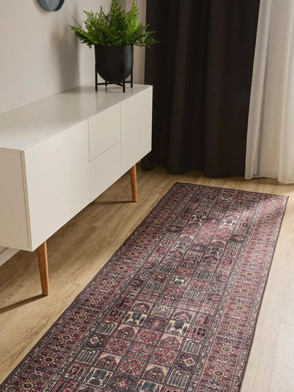 ATLAS Flerfarvet Rød Vaskbart Tæppe