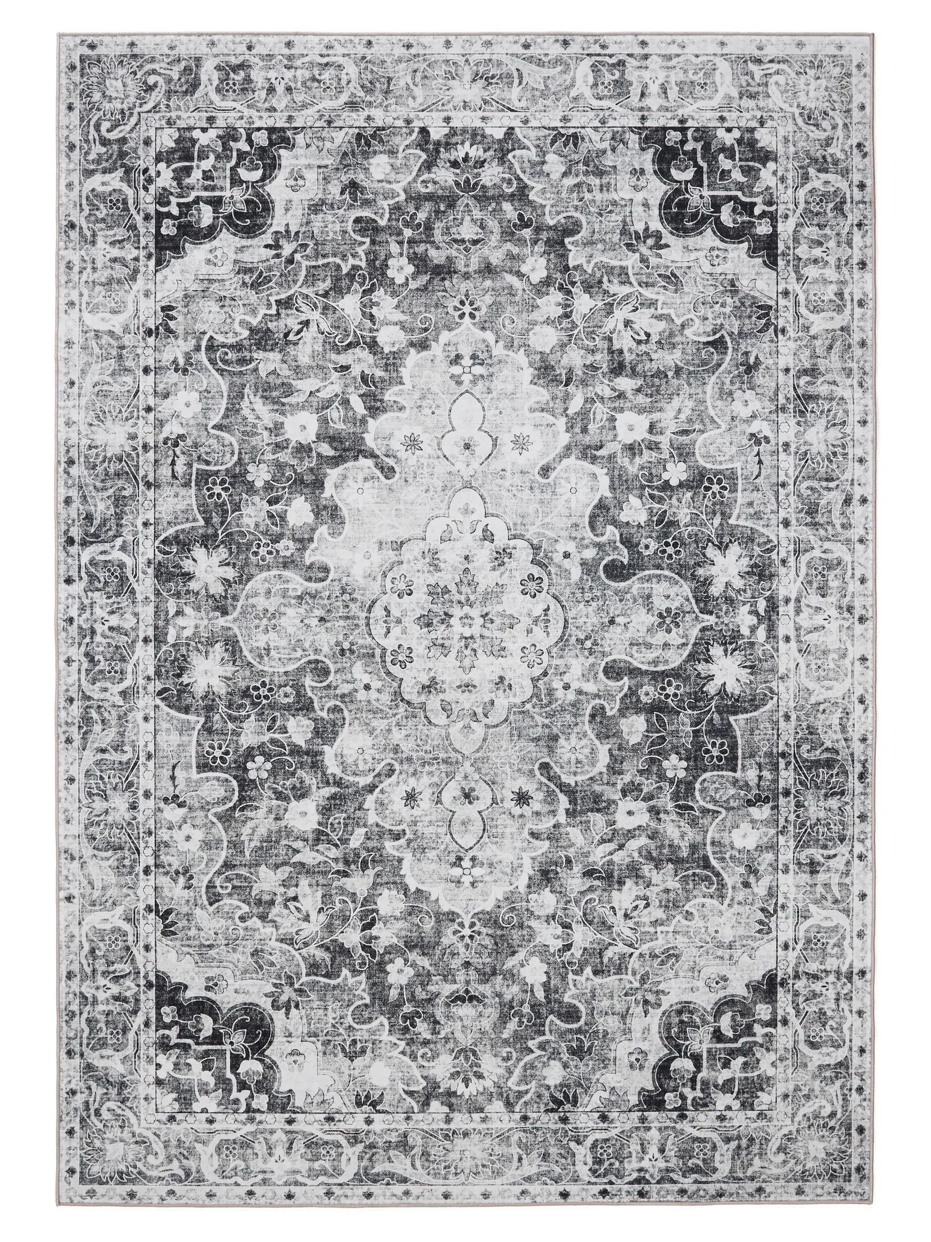 ATLAS Koksgrå Vaskbart Tæppe - Billede 2