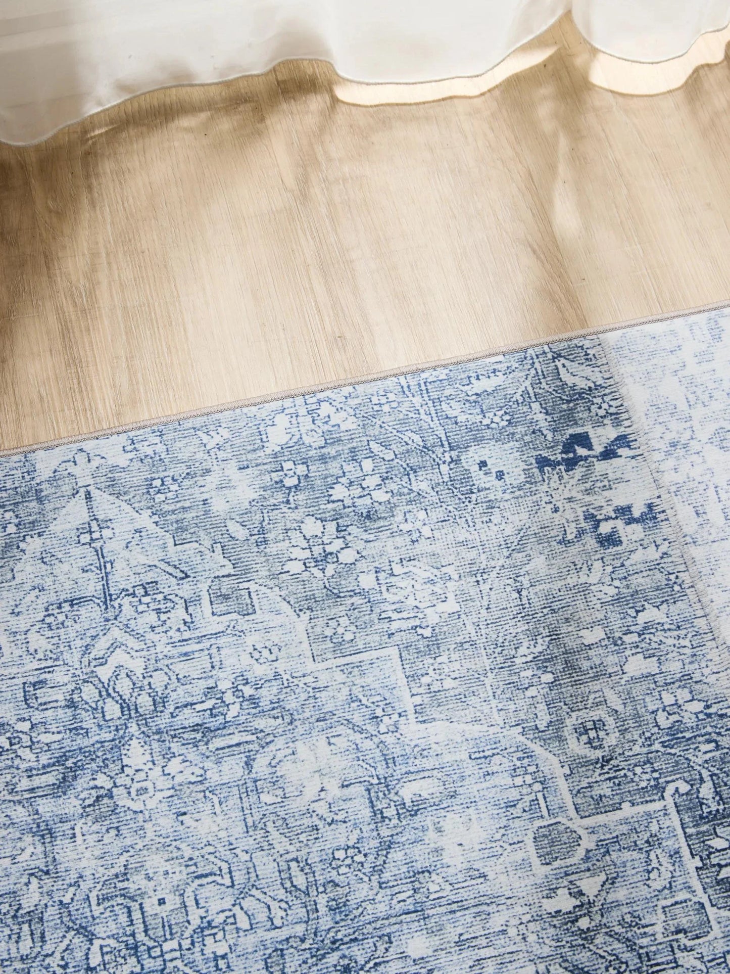 ATLAS Blå Vaskbart Tæppe - Billede 3