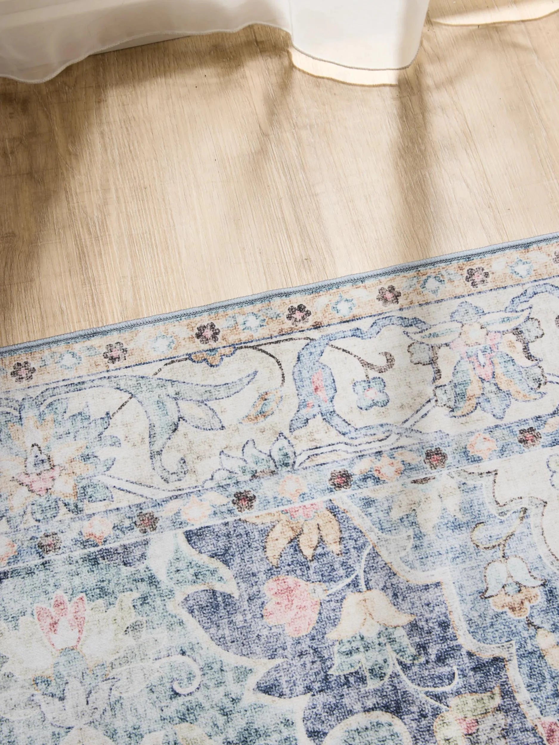 ATLAS Blå Vaskbart Tæppe - Billede 3