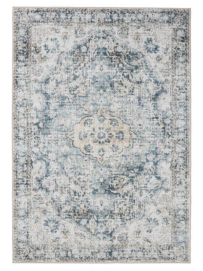 ATLAS Blå Vaskbart Tæppe - Billede 2