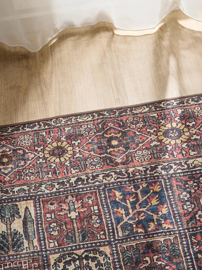 ATLAS Flerfarvet Rød Vaskbart Tæppe - Billede 3