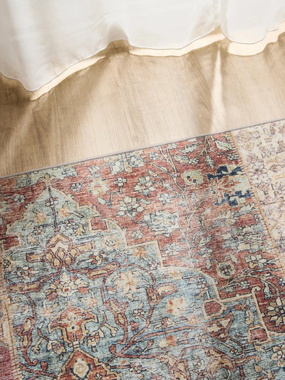 ATLAS Flerfarvet Brun Vaskbart Tæppe - Billede 3