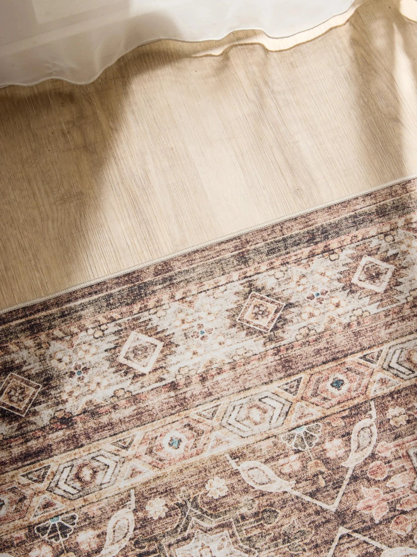 ATLAS Brun Vaskbart Tæppe - Billede 3