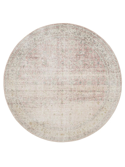 ATLAS Beige Rosa Vaskbart Tæppe