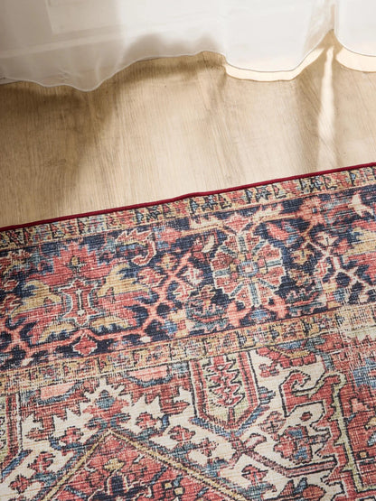 ATLAS Flerfarvet Beige Vaskbart Tæppe - Billede 3