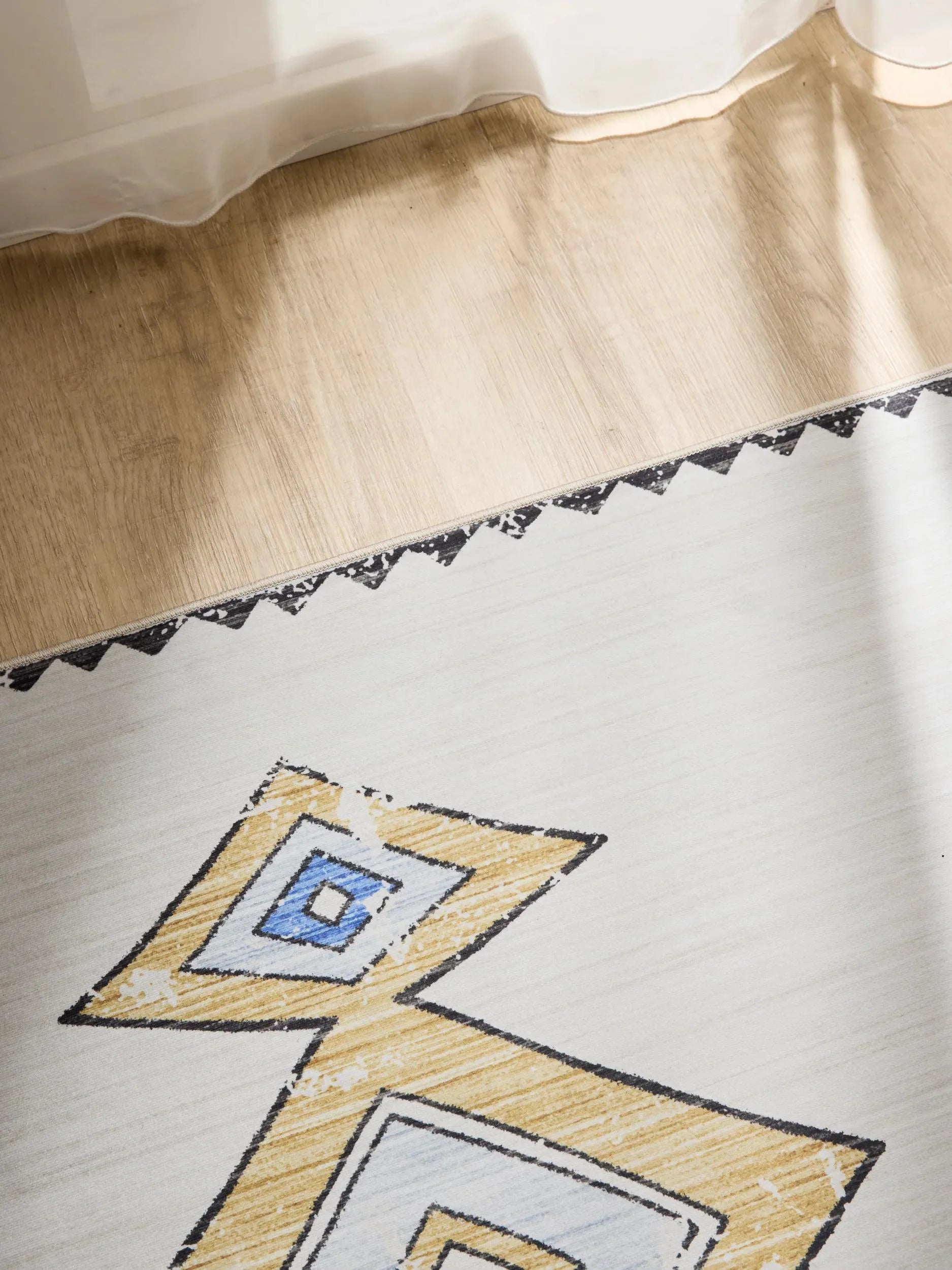 ATLAS Flerfarvet Beige Vaskbart Tæppe - Billede 3