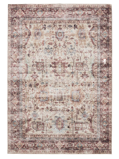 ATLAS Flerfarvet Pink Vaskbart Tæppe - Billede 2