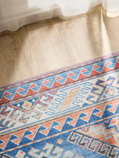 ATLAS Blå Vaskbart Tæppe - Billede 3