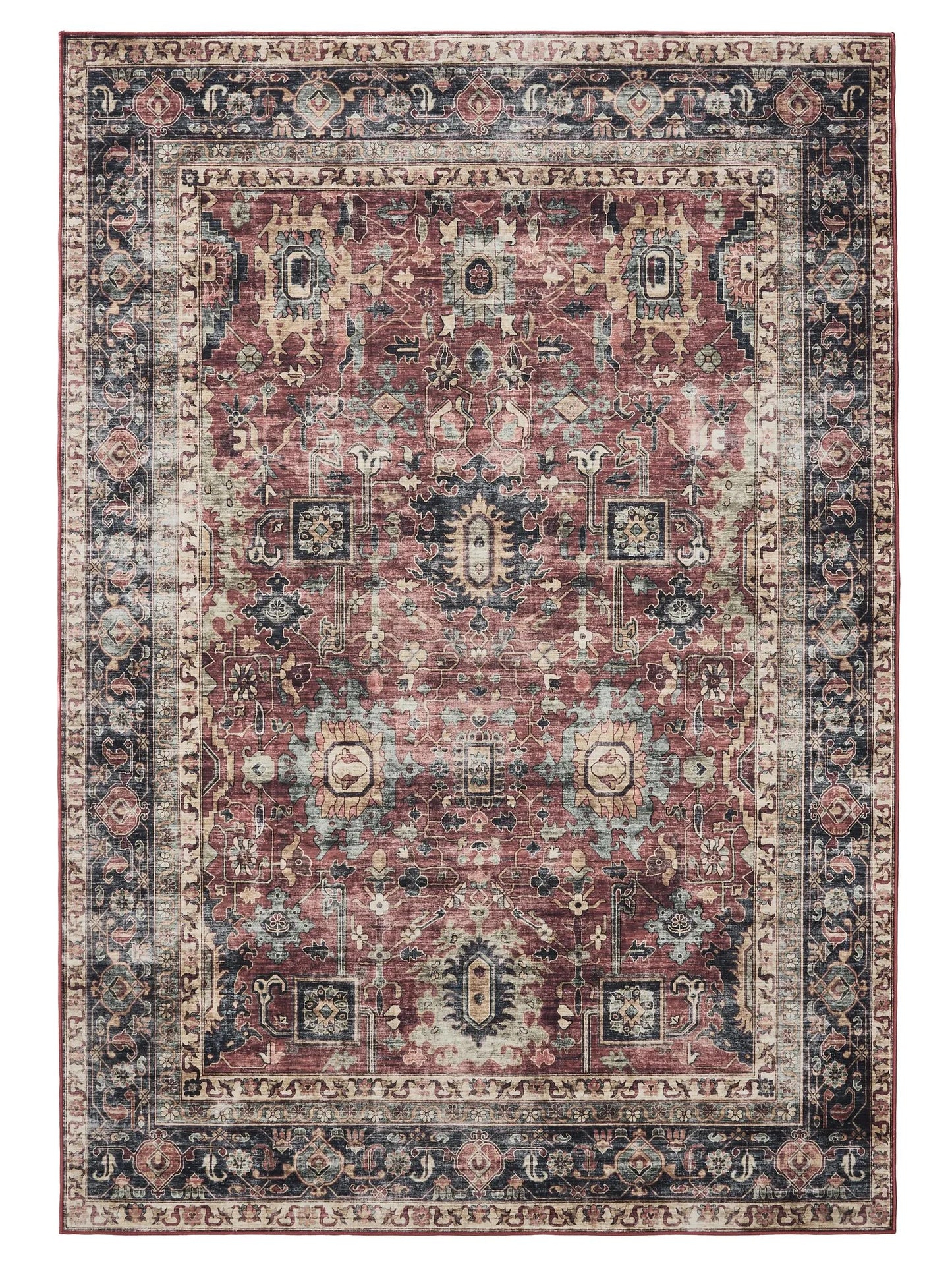 ATLAS Flerfarvet Vaskbart Tæppe - Billede 2