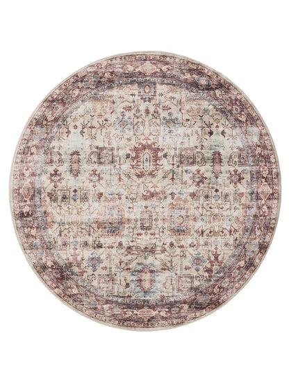 ATLAS Flerfarvet Pink Vaskbart Tæppe