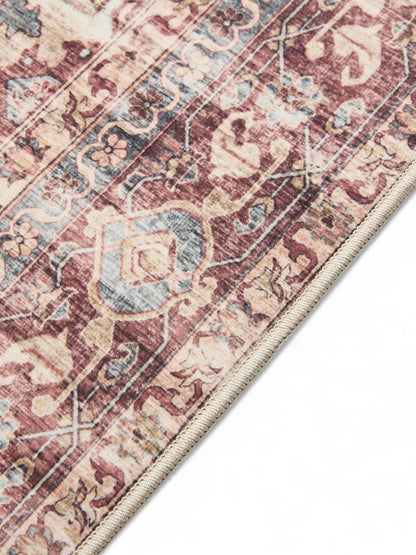 ATLAS Flerfarvet Pink Vaskbart Tæppe - Billede 5